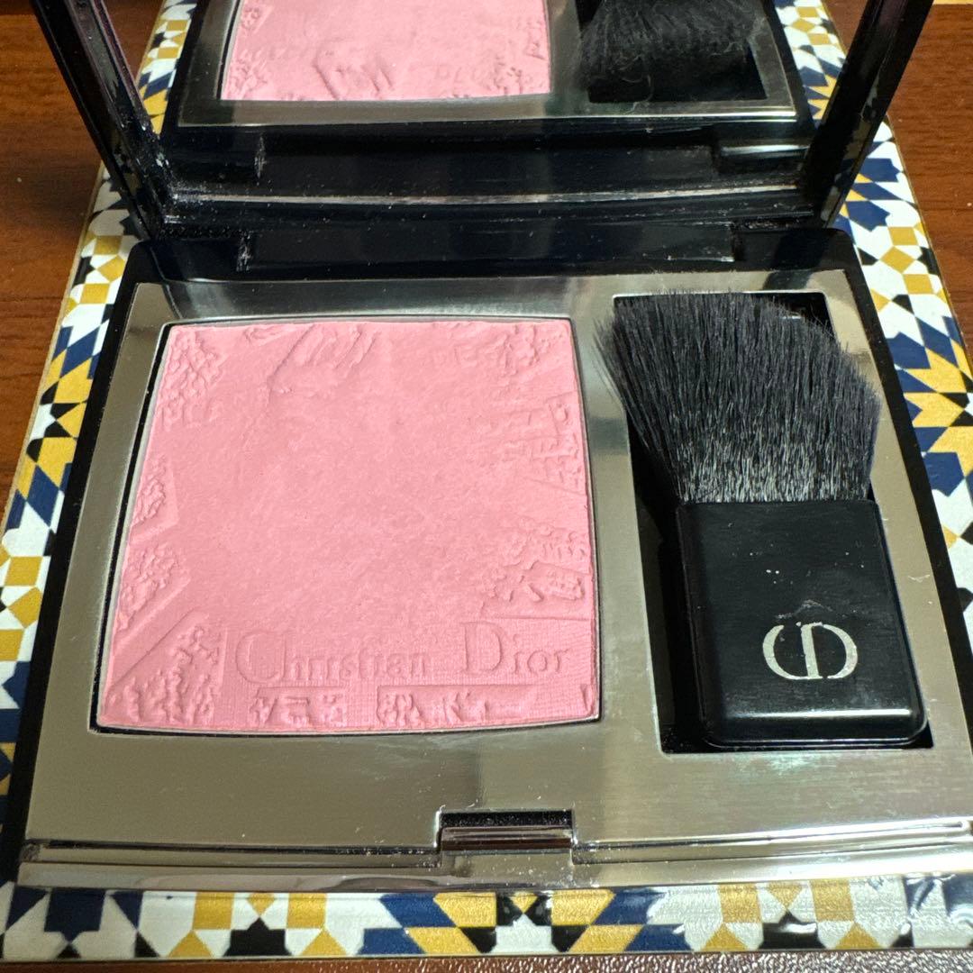 Christian Dior パウダーチーク ピンク ブラシ付き