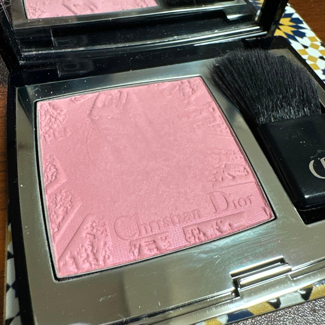 Christian Dior パウダーチーク ピンク ブラシ付き