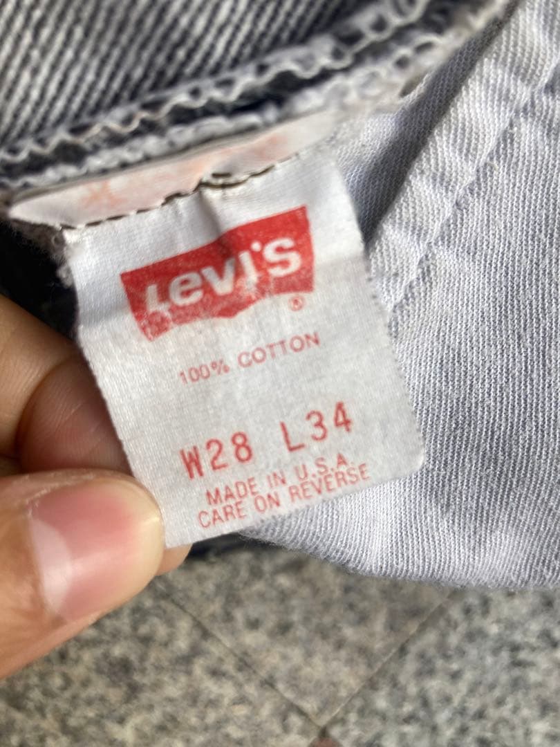 大幅値下美品90s vintage Levi'sリーバイスブラックデニム501
