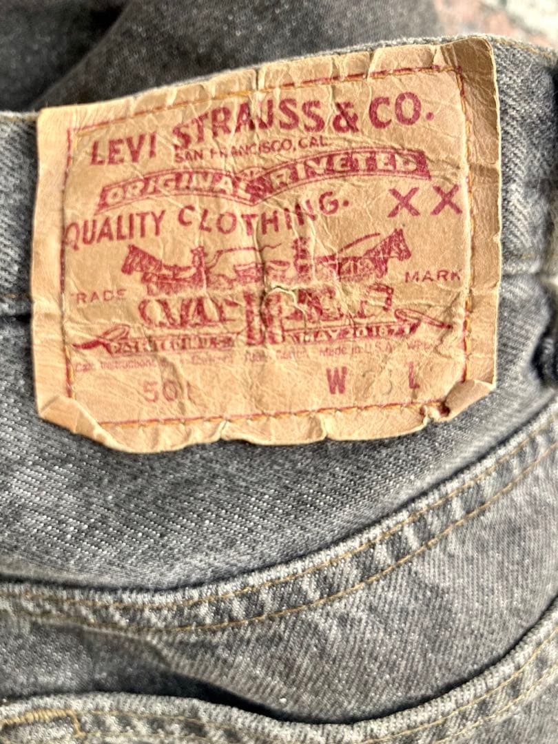 大幅値下美品90s vintage Levi'sリーバイスブラックデニム501