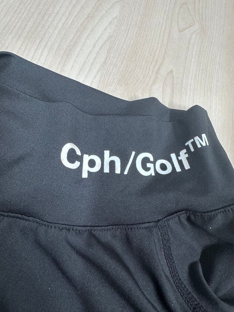 Cph/Golf ブラック モックネック長袖シャツ