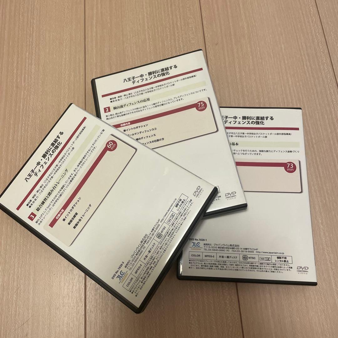 八王子一中 勝利に直結するディフェンスの強化 DVD 3枚セット