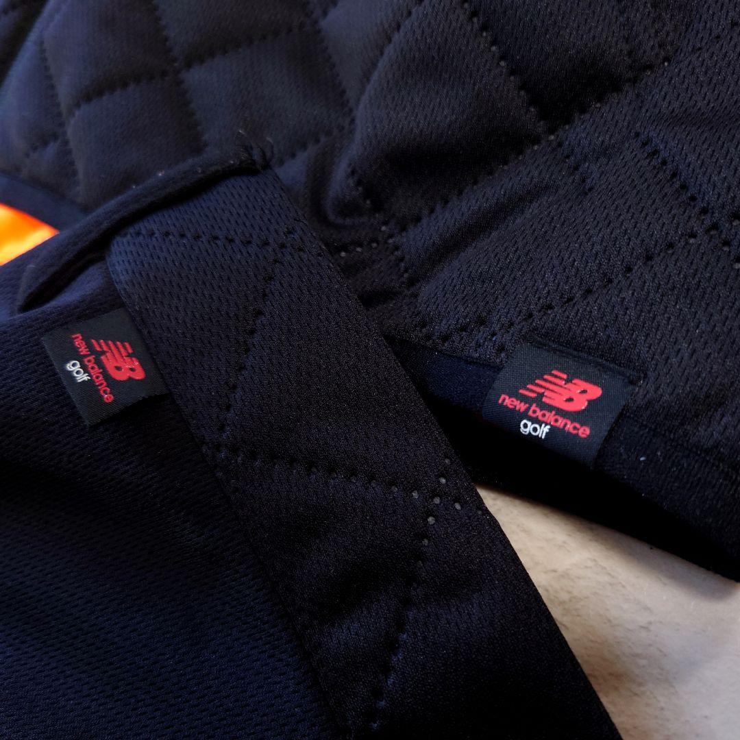 極美品 newbalance golf セットアップ 中綿キルティング ブラック