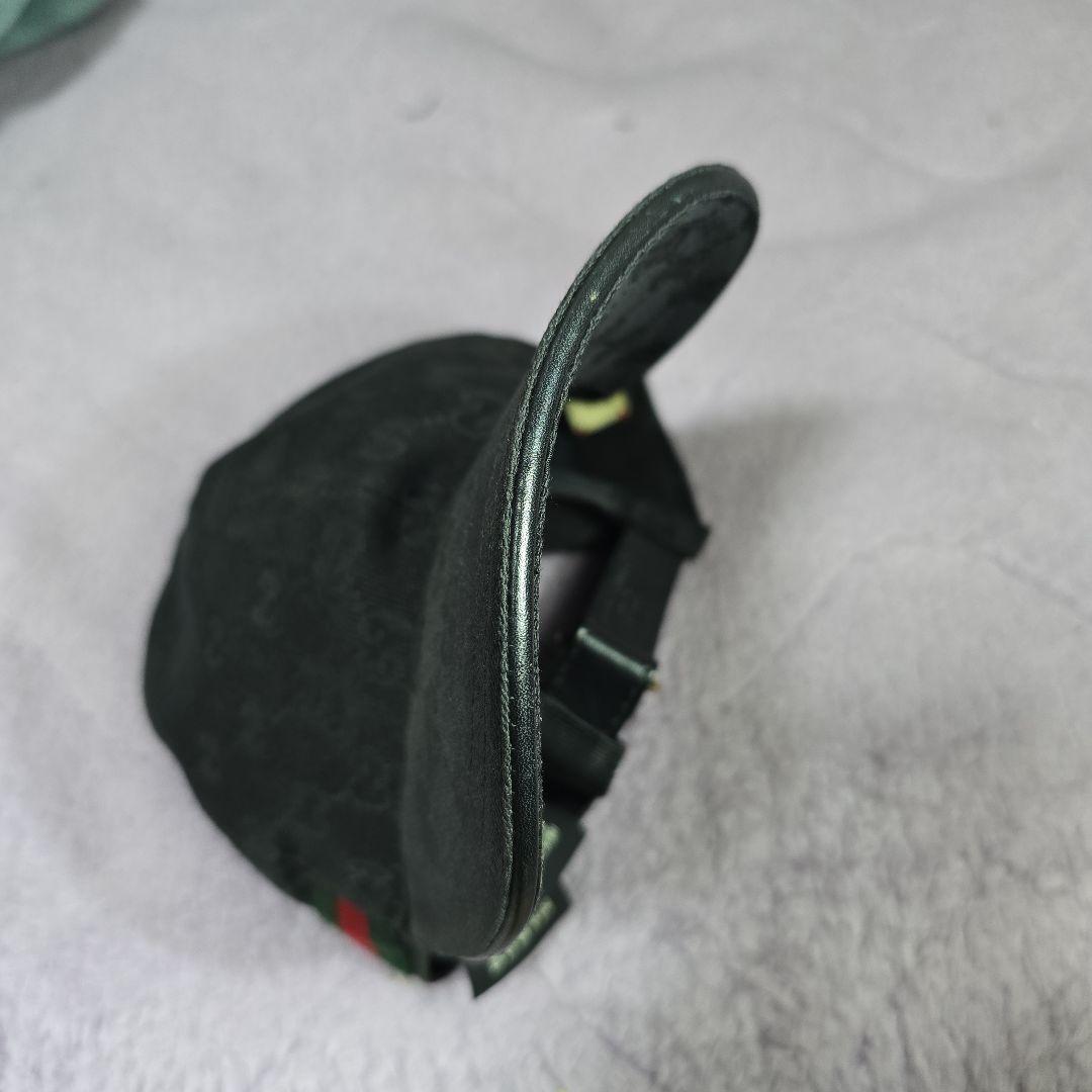GUCCI グッチ キャップ gg シェリーライン 黒 XL