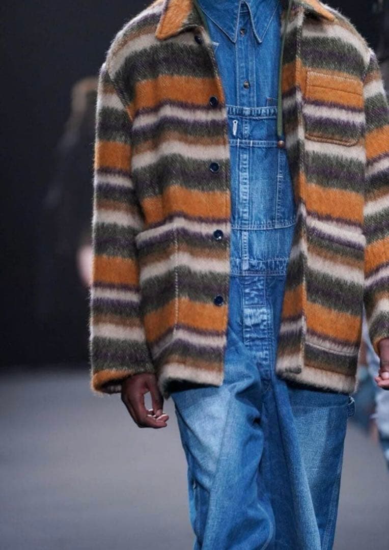 ジャケット・アウター INSCRIRE BRUSHED BORDER JACKET