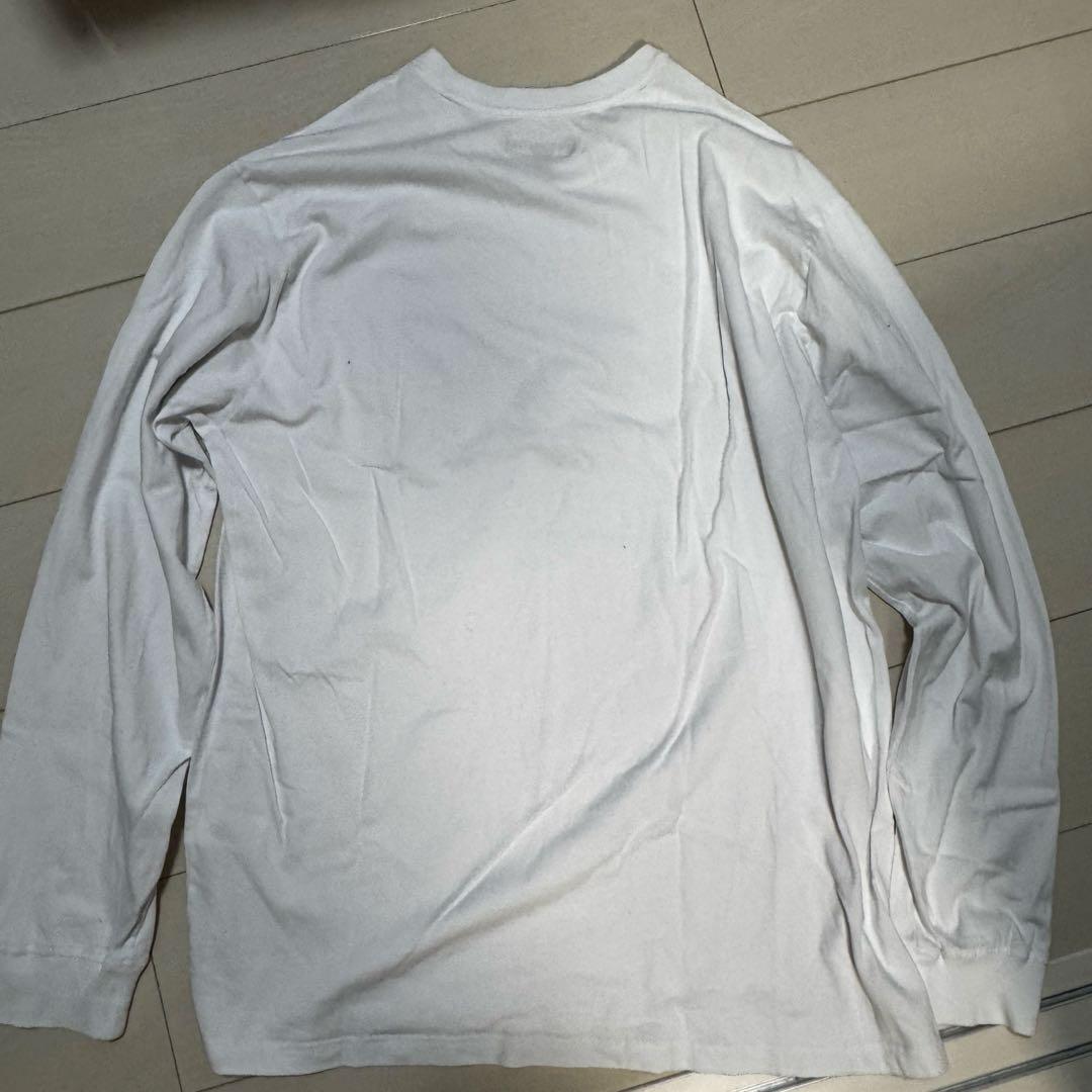 Supreme ホワイト ロングスリーブ Tシャツ