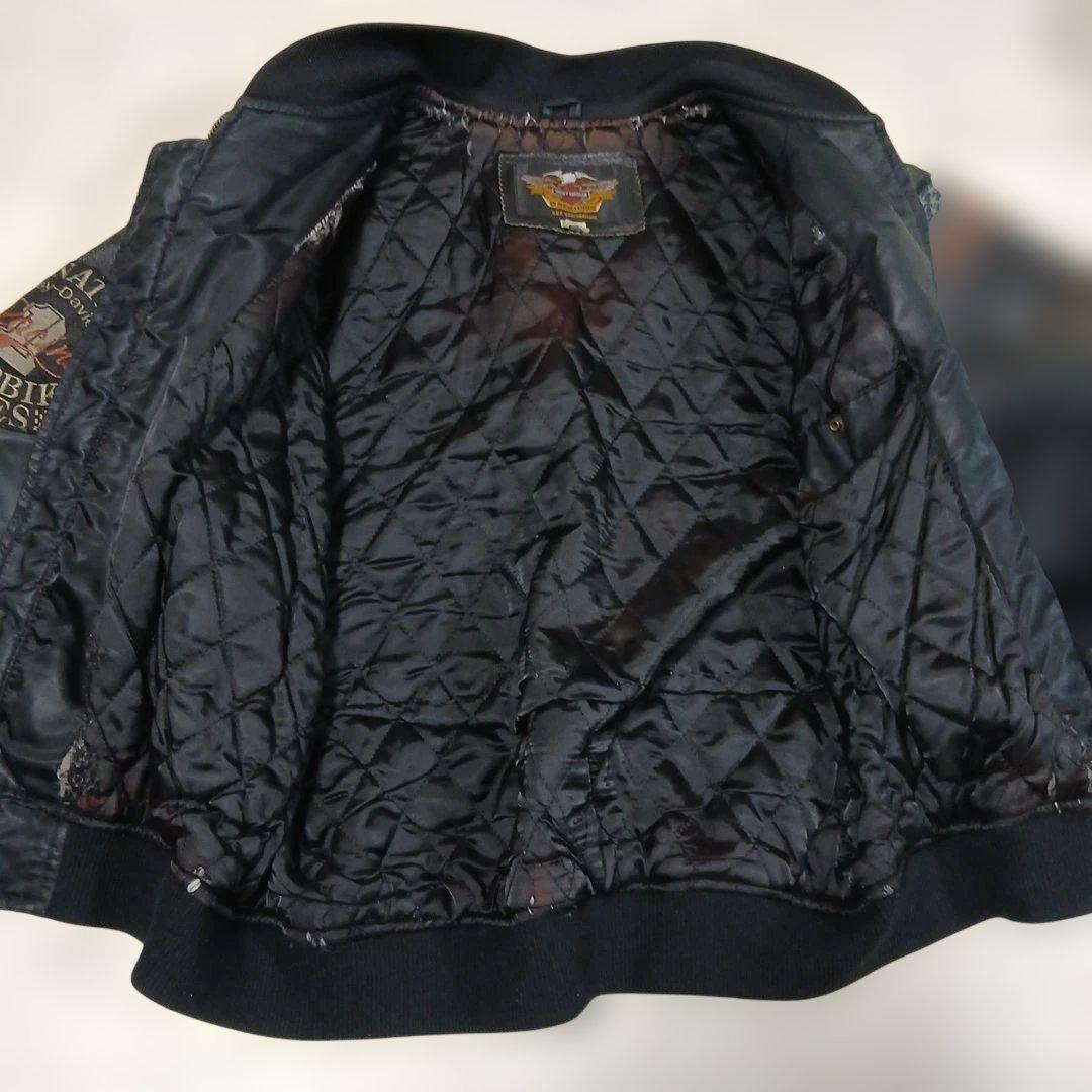 HARLEYDAVIDSONハーレーダビッドソン 00s レザーコンビ MA-1