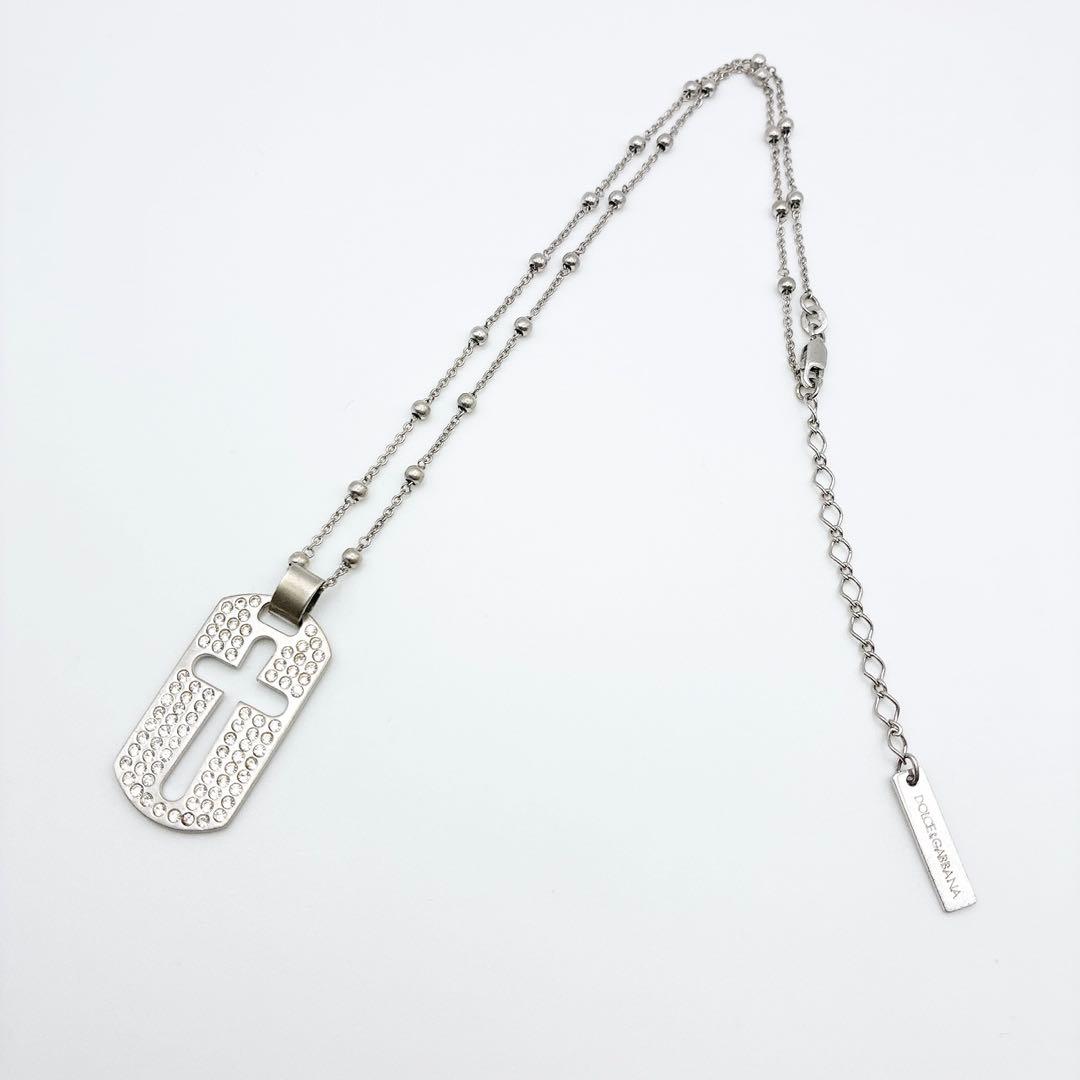 2998-5 ✨DOLCE&GABBANA ネックレス　クロス　シルバー925