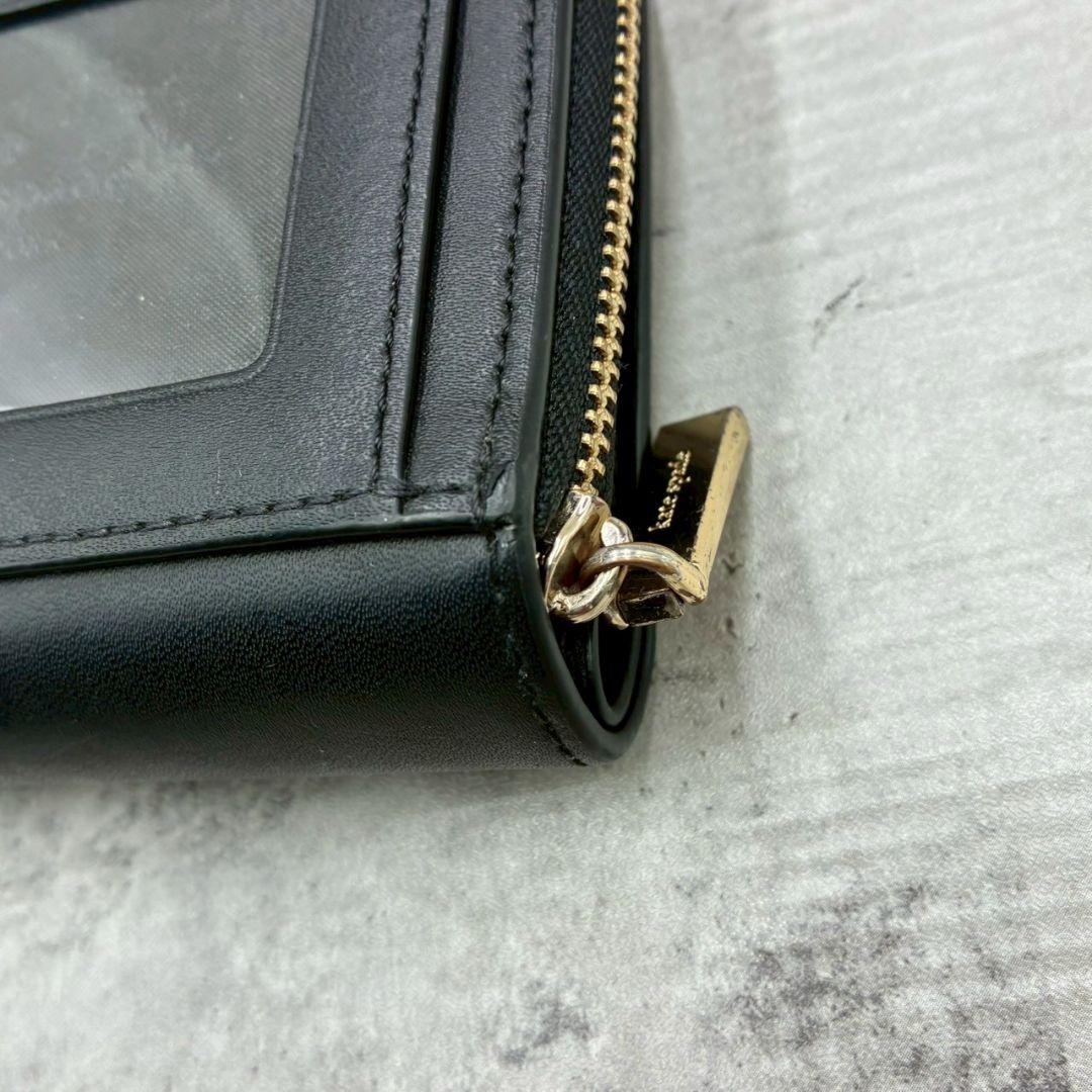 kate spade ケイトスペード 二つ折り 財布 マリーちゃん 黒 ディズニ