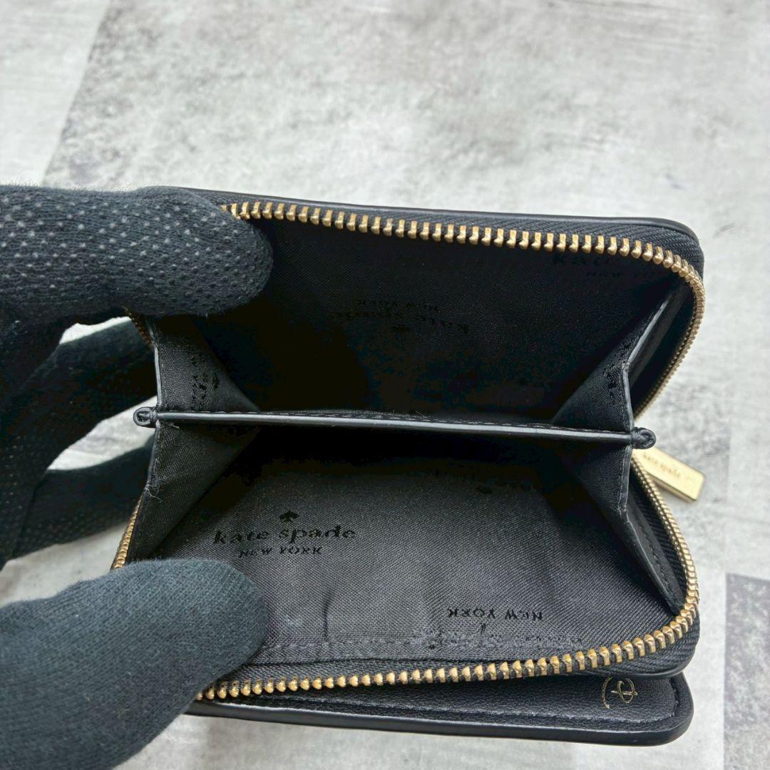 kate spade ケイトスペード 二つ折り 財布 マリーちゃん 黒 ディズニ