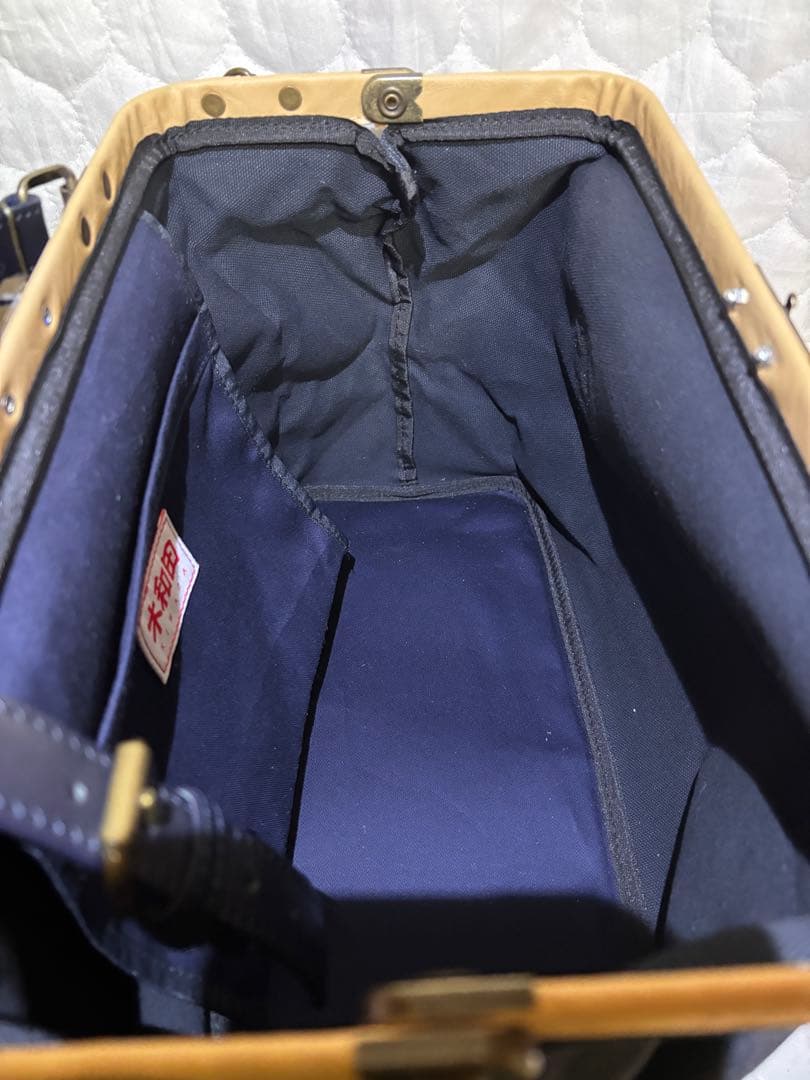 【本日限定！】未使用品 木和田 ダレスタイプボストンバッグ ネイビー　日本製
