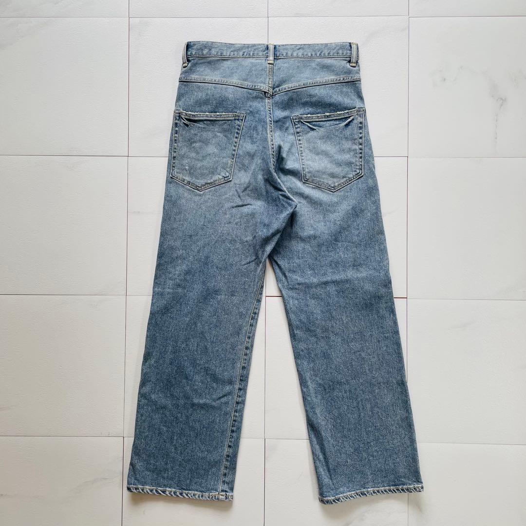FRAMeWORK ヴィンテージ加工 デニム ワイド ストレートパンツ 36