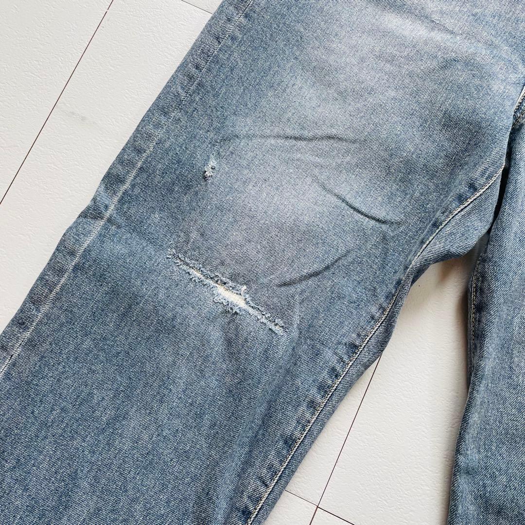 FRAMeWORK ヴィンテージ加工 デニム ワイド ストレートパンツ 36