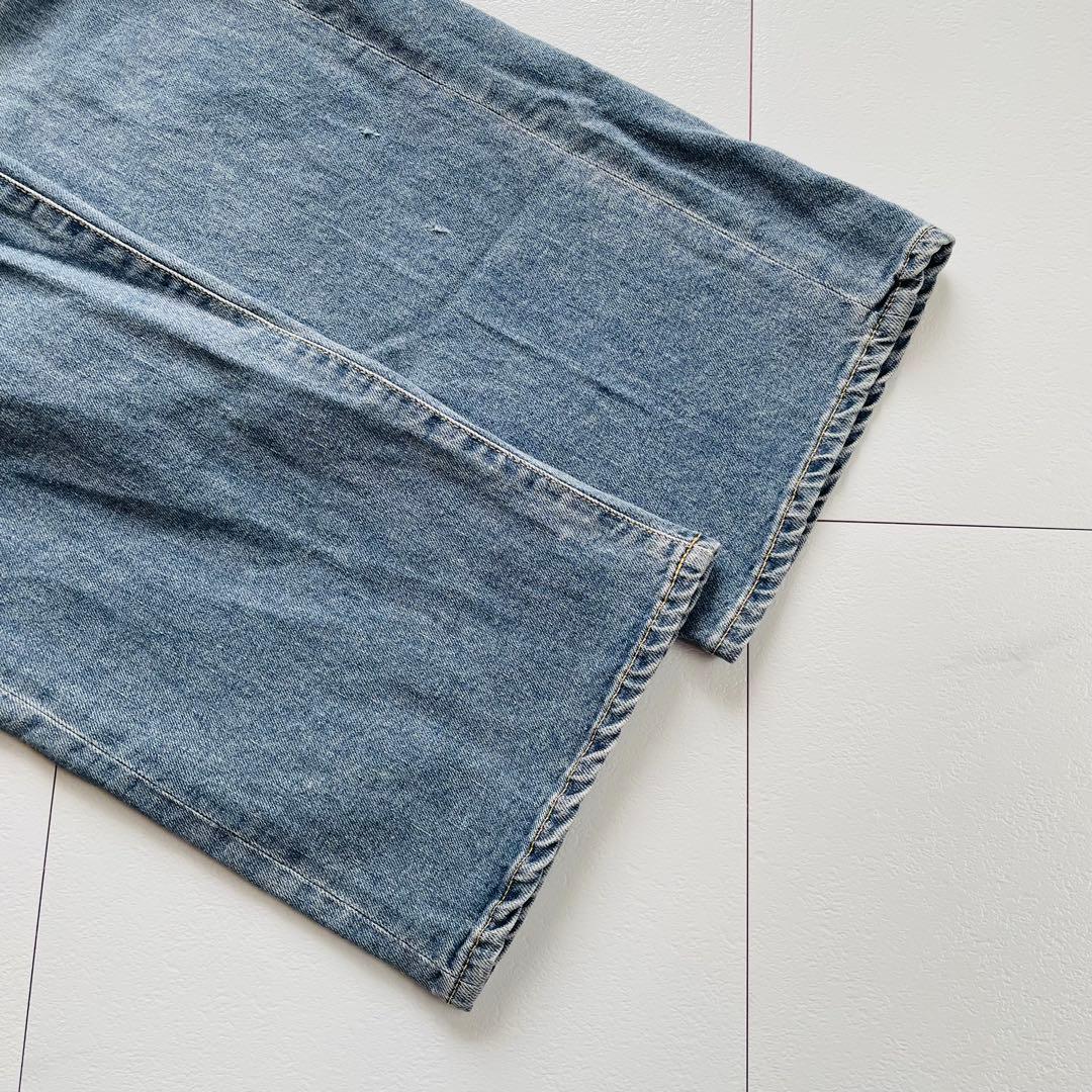 FRAMeWORK ヴィンテージ加工 デニム ワイド ストレートパンツ 36