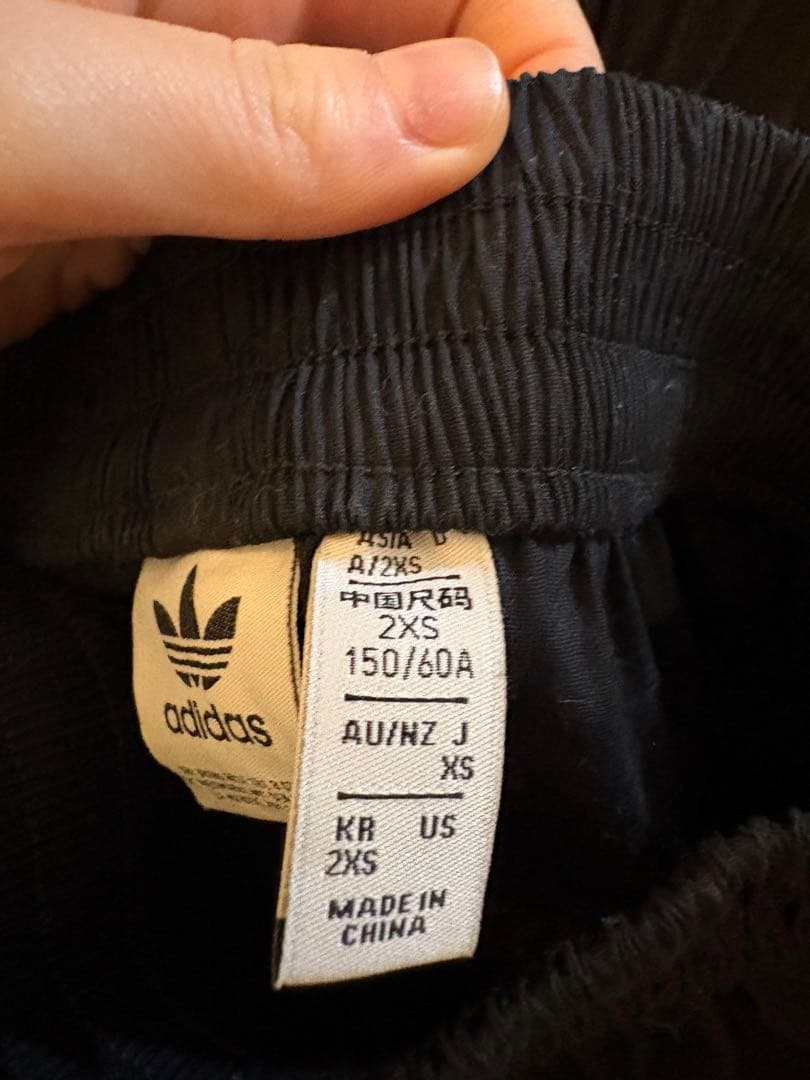 adidas ブラック ティアード ロングスカート XS