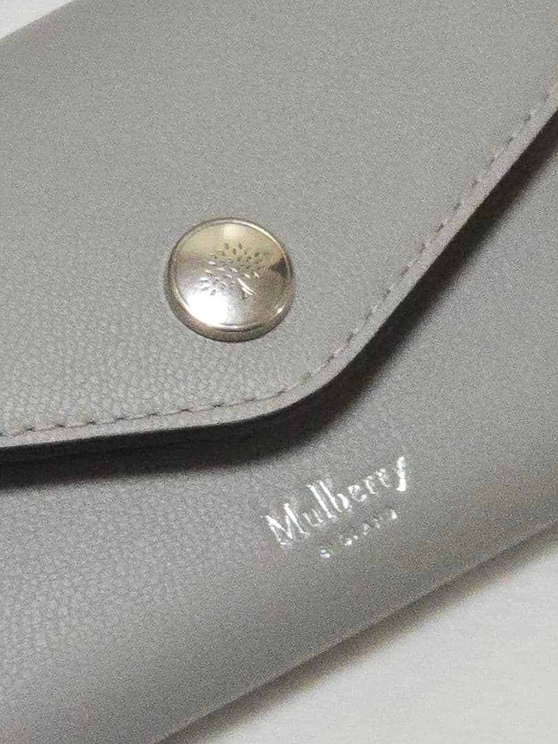 専用出品 Mulberry マルベリー ミニ財布 三折りウォレット ベールグレー