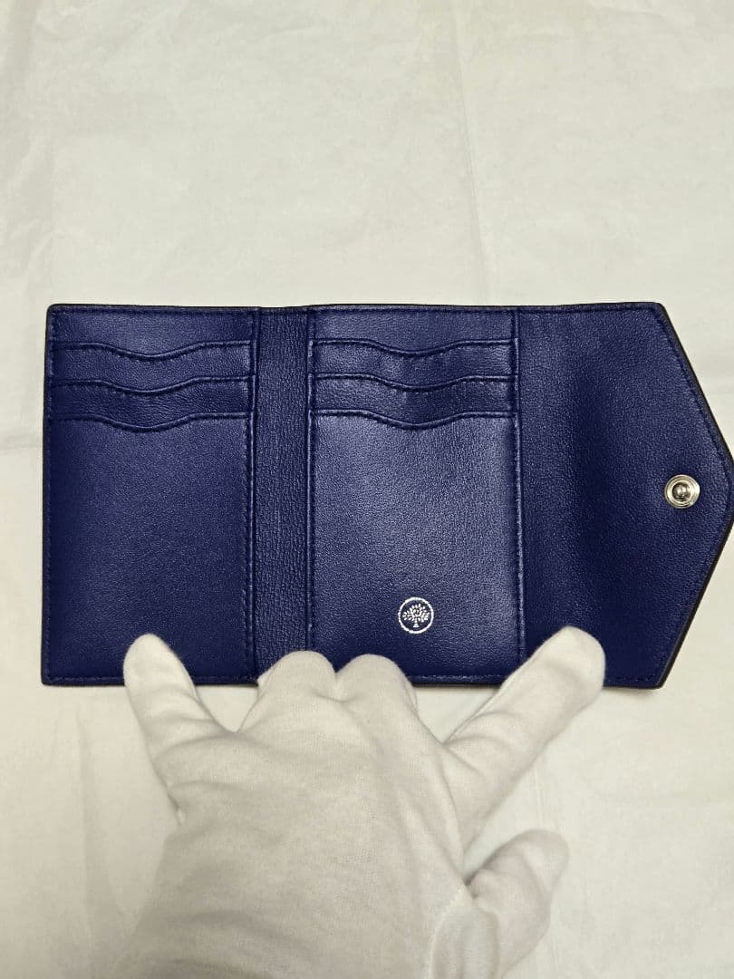 専用出品 Mulberry マルベリー ミニ財布 三折りウォレット ベールグレー