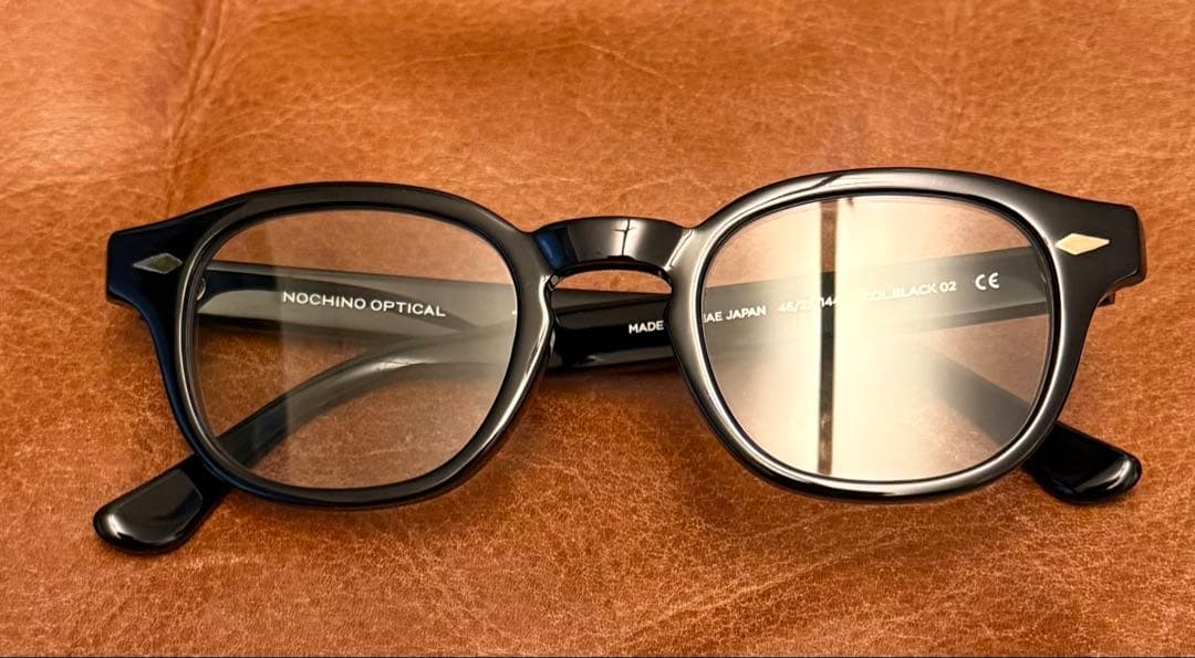美品 NOCHINO OPTICAL ノチノオプティカル ブラック OVY