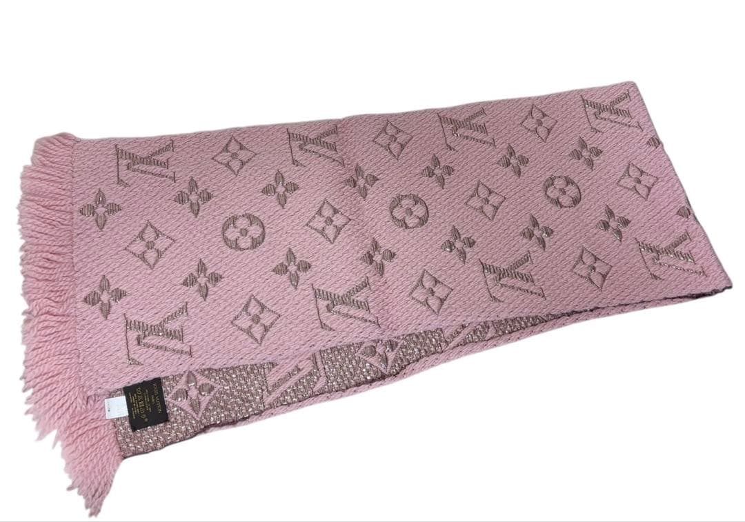 【正規品・美品】LOUIS VUITTON ロゴマニア シャイン マフラー