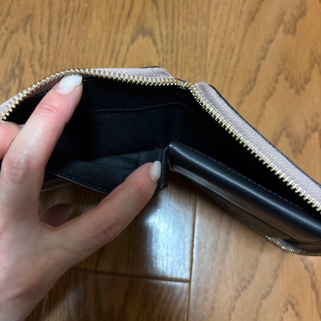 LOEWE 二つ折り財布 ピンクホワイト