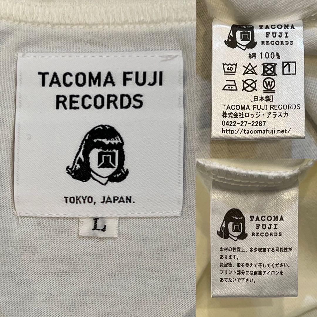 【新品/未使用】TACOMA FUJIタコマフジ藝術科学思想自然ロゴTシャツL白