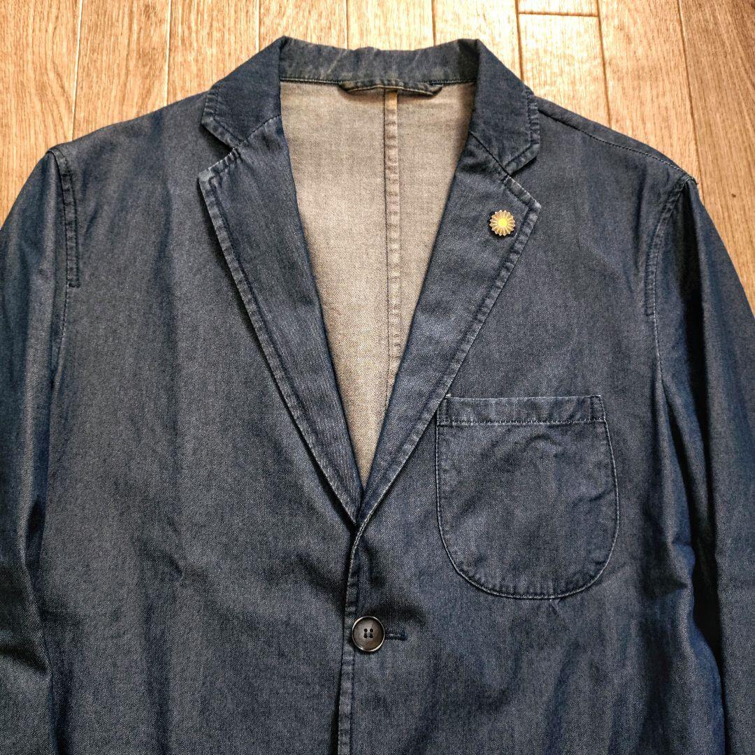 【美品】ジャンネットGIANNETTO インディゴデニムジャケット 44