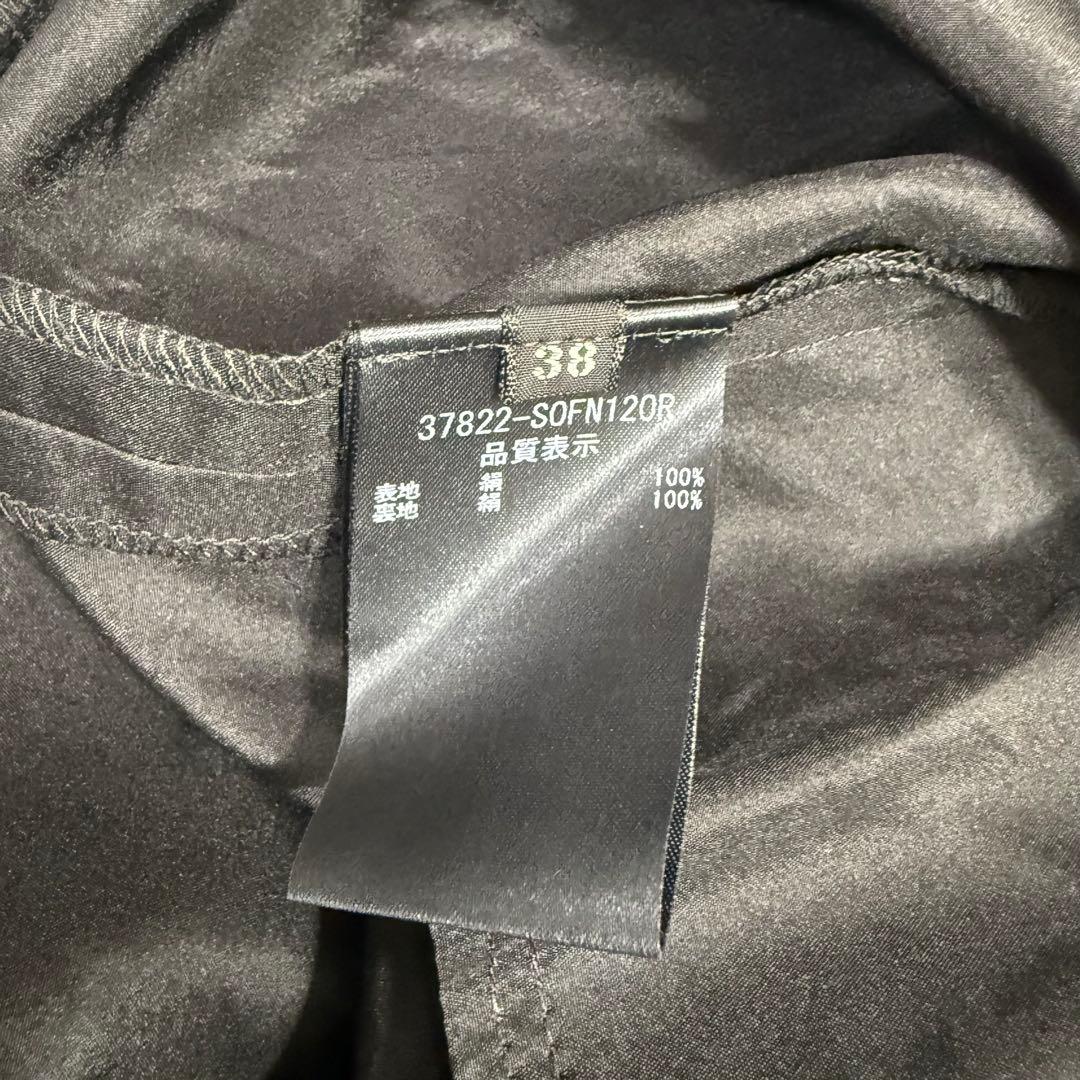 美品✨フォクシー 2WAYシルクプリーツワンピース ドレス 黒 クリーニング済