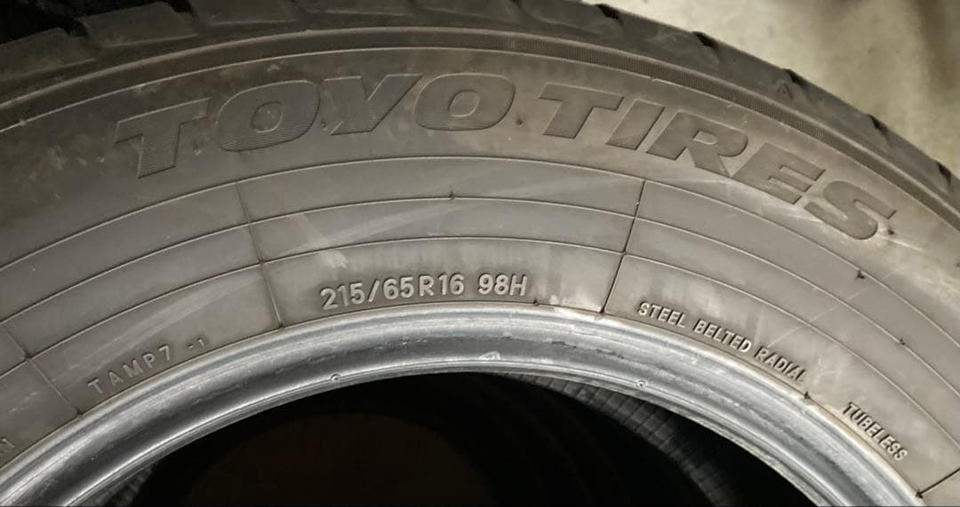 TOYO TIRES 215/65R16 25年製 夏タイヤ【南-106 ①】