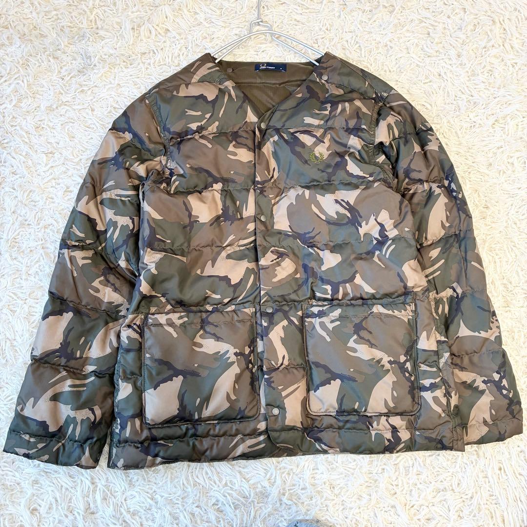 FRED PERRY 3way モッズコート 迷彩ライナー カーキ M
