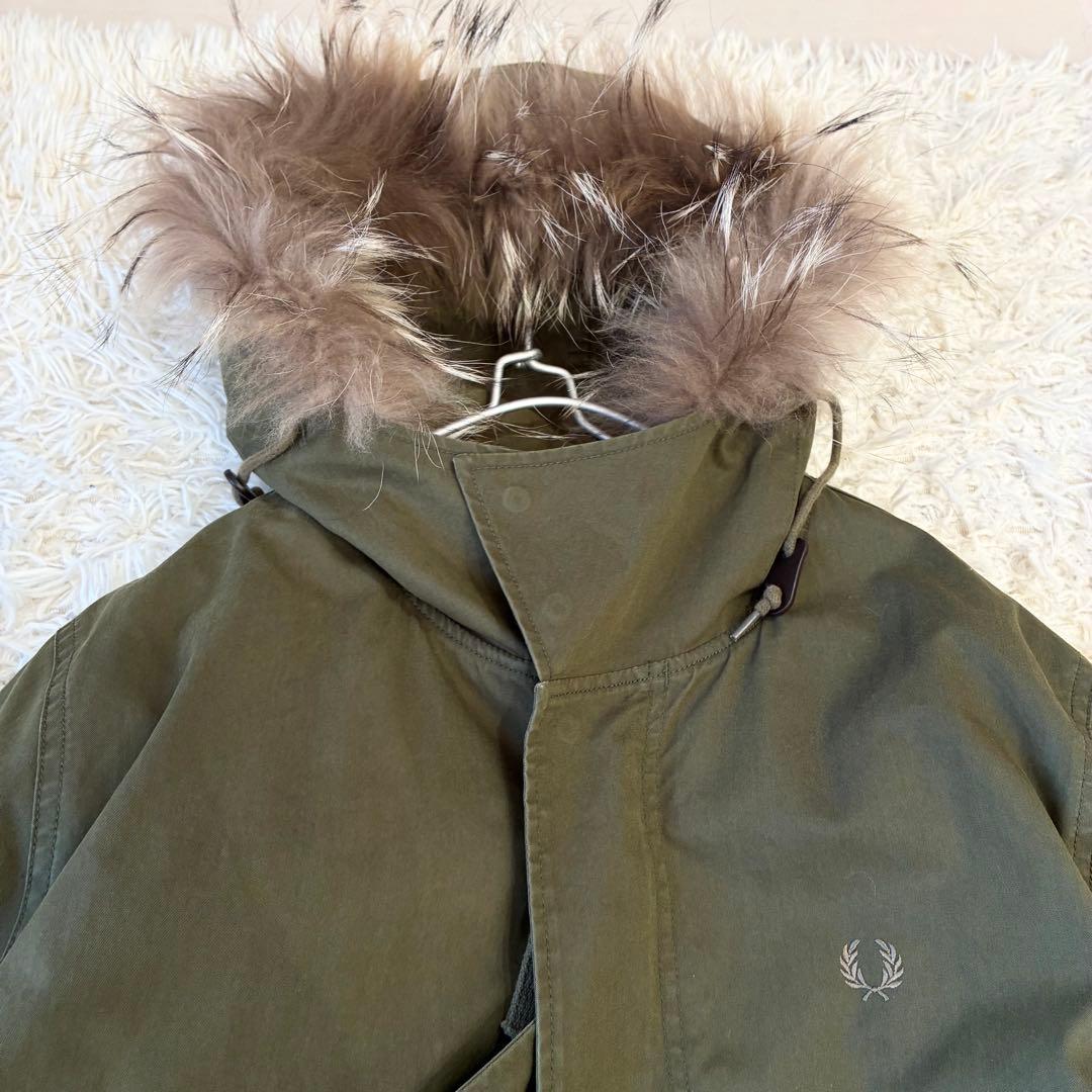 FRED PERRY 3way モッズコート 迷彩ライナー カーキ M
