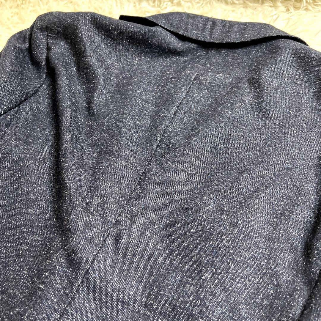 RING JACKET テーラードジャケット 50 日本製 シルク混　ネイビー