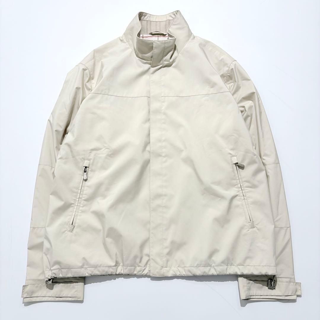 【極美品】Loro Piana ナイロンジャケット 刺繍ロゴ ジップアップ XL