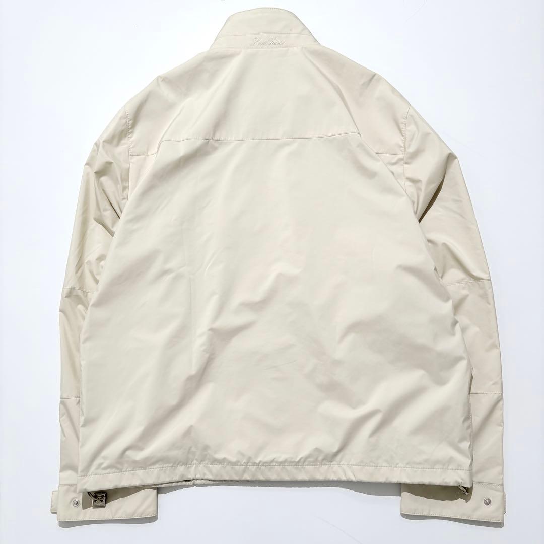 【極美品】Loro Piana ナイロンジャケット 刺繍ロゴ ジップアップ XL