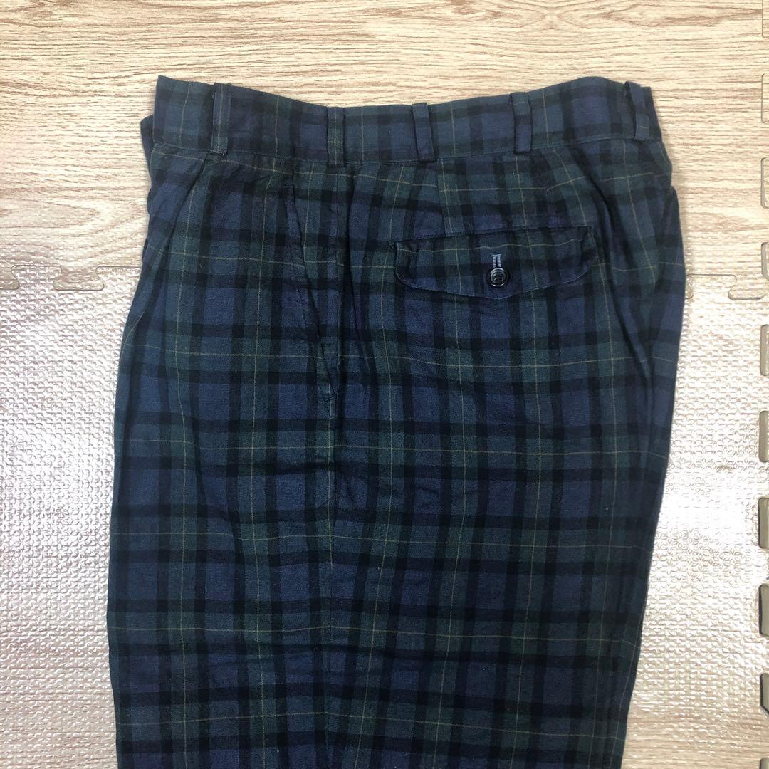 【本日限定値下レア美品】Papasブラックウォッチ柄 サルエルパンツM