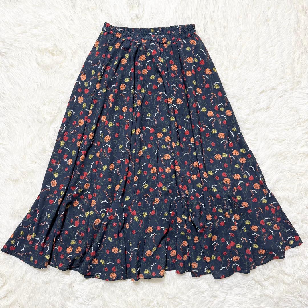 【おむすび】MARIHA マリハ 月影ロングスカート フレア 花柄