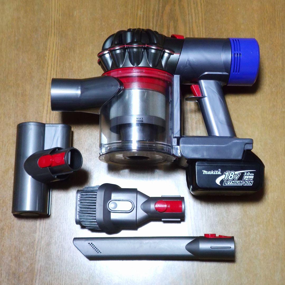ダイソン SV11 掃除機＋マキタ18vアダプターセット完全分解清掃済み 動作品