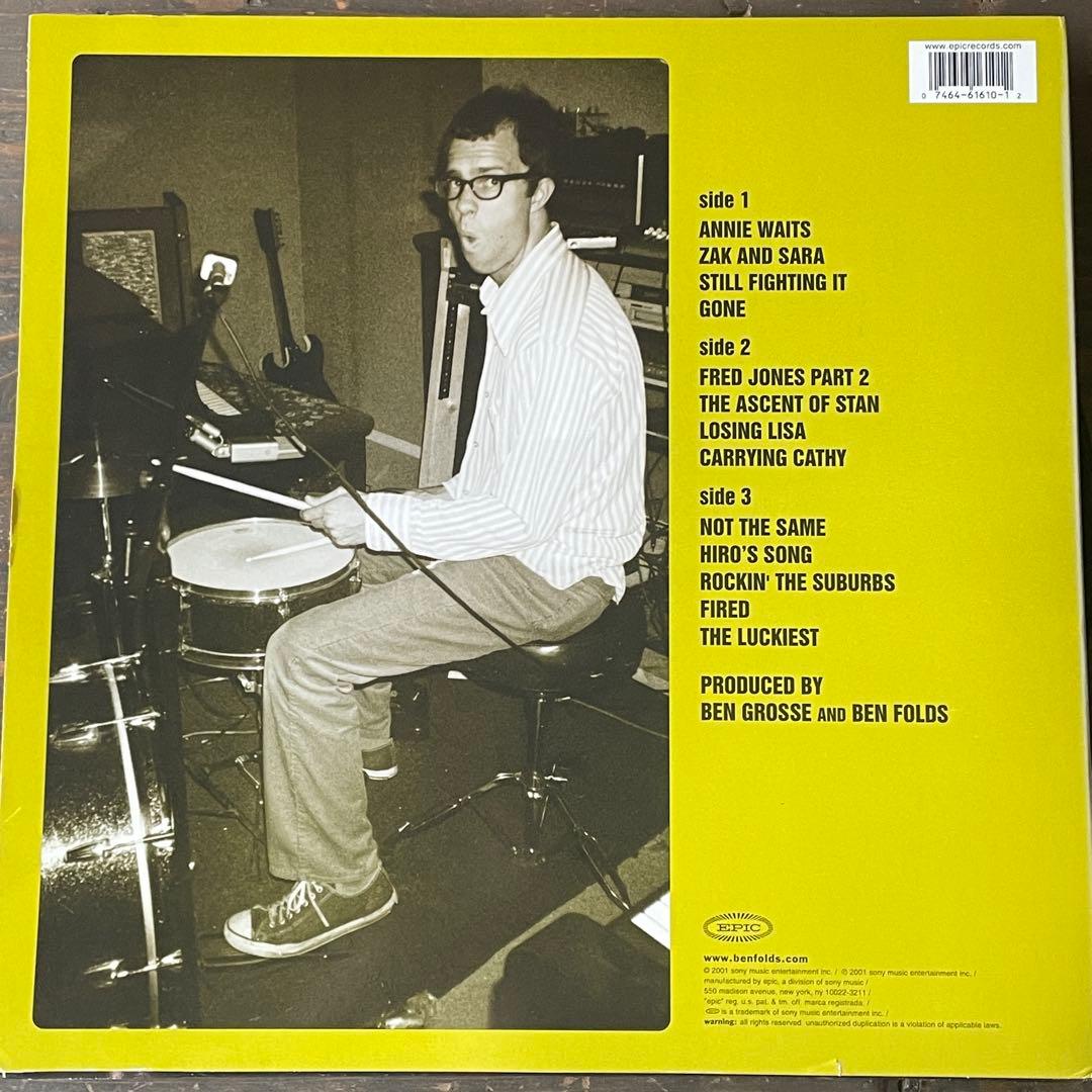 【LP】BEN FOLDS/ rockin' the suburbsレコード