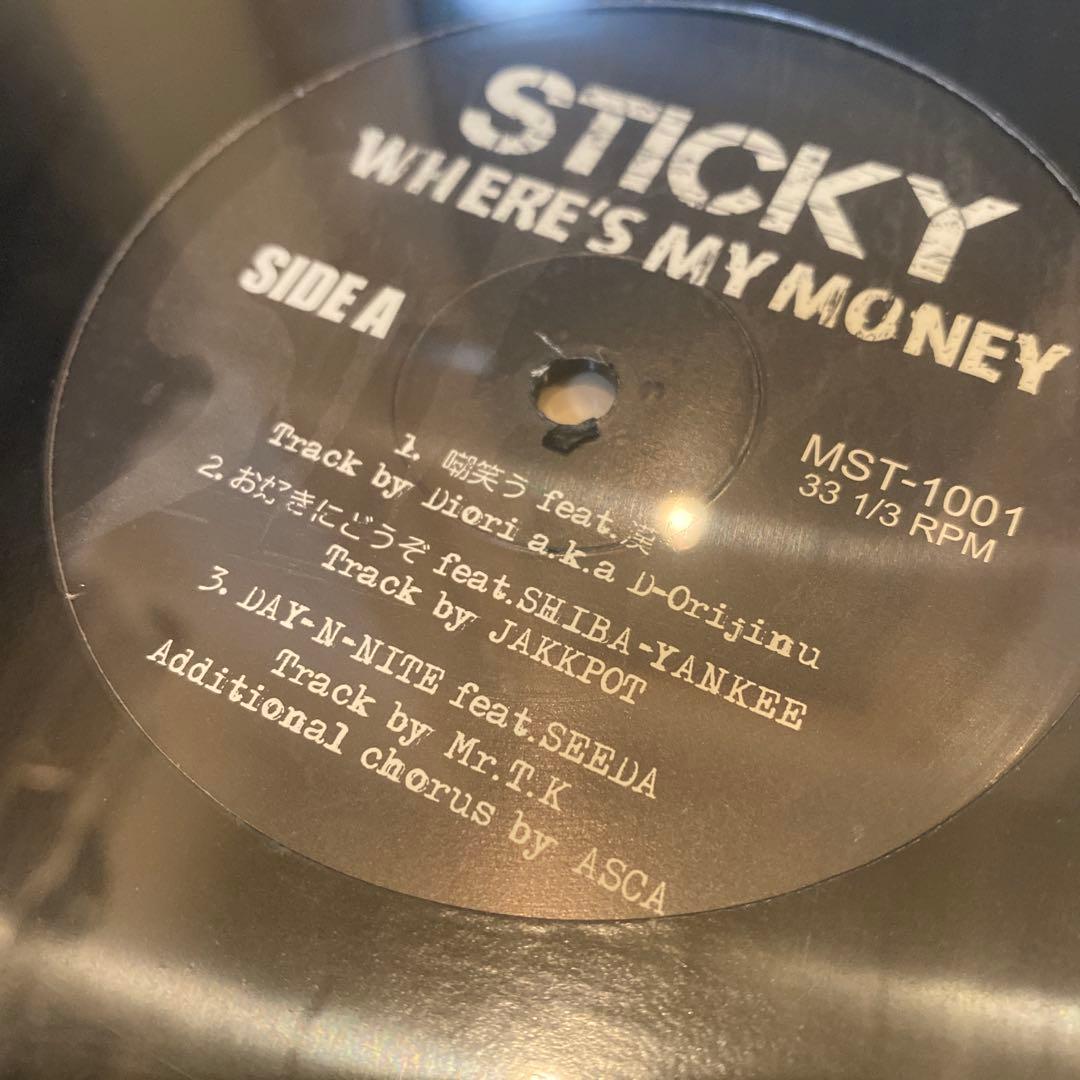 STICKY from SCARS WHERE'S MY MONEY レコード