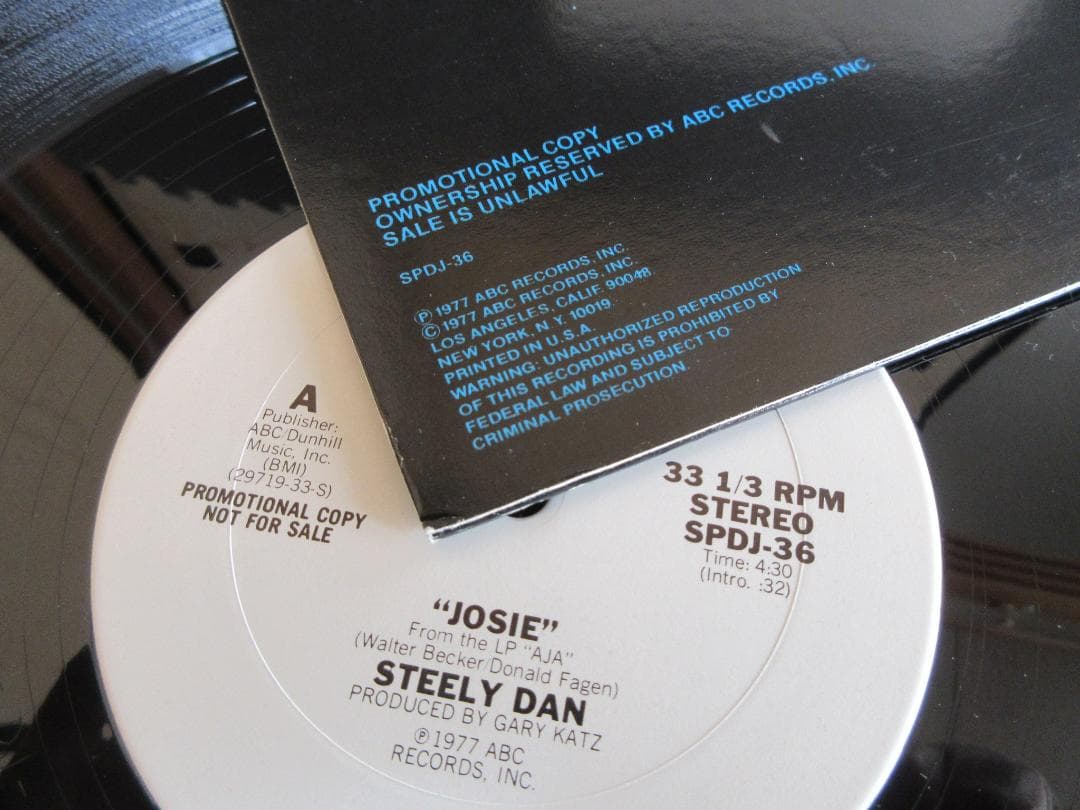 ★STEELY DAN / JOSIE★スティーリー・ダン◇Promo 12\"