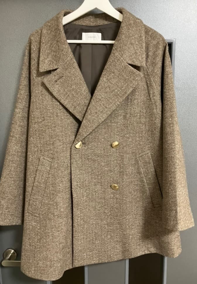 GLOBAL WORK　軽やかストレッチ襟2WAYミドルコート