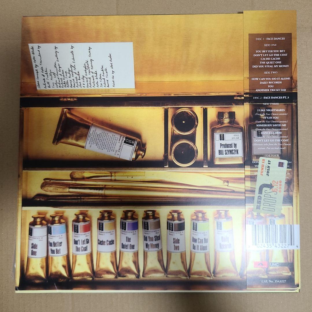 The Who Face Dances カラーレコード
