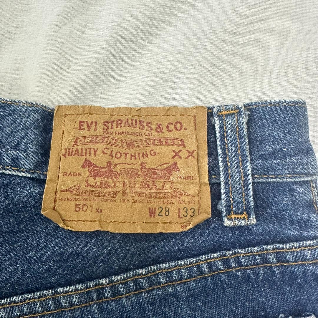 【極美品】リーバイス ストレートデニム 501XX アメリカ製 W28 ブルー