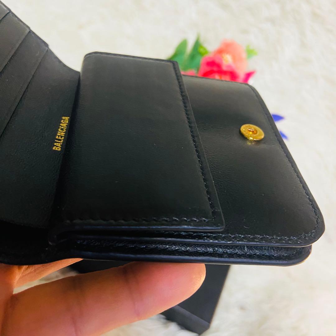 カーフレザー✨BALENCIAGA✨バレンシアガ✨財布✨レザー✨ブラック✨現行品