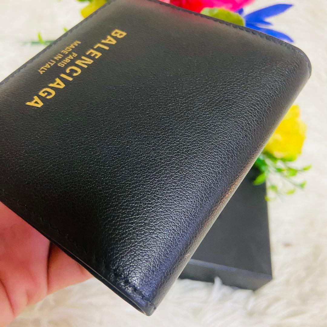 カーフレザー✨BALENCIAGA✨バレンシアガ✨財布✨レザー✨ブラック✨現行品