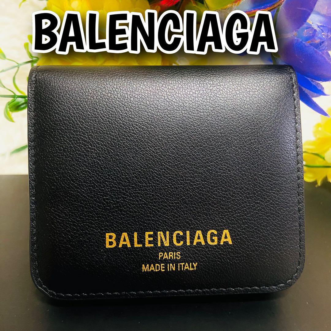 カーフレザー✨BALENCIAGA✨バレンシアガ✨財布✨レザー✨ブラック✨現行品