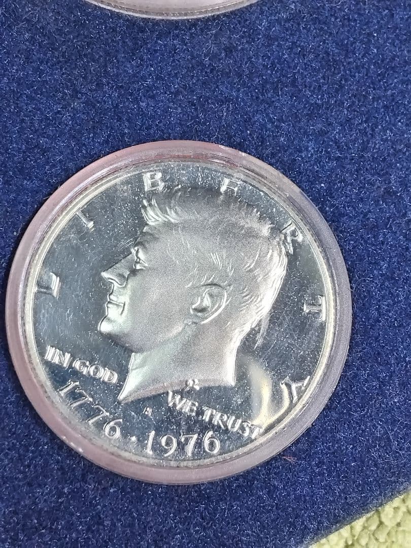 hab038 アメリカ 1776-1976年 建国200年 記念銀貨 3枚セット