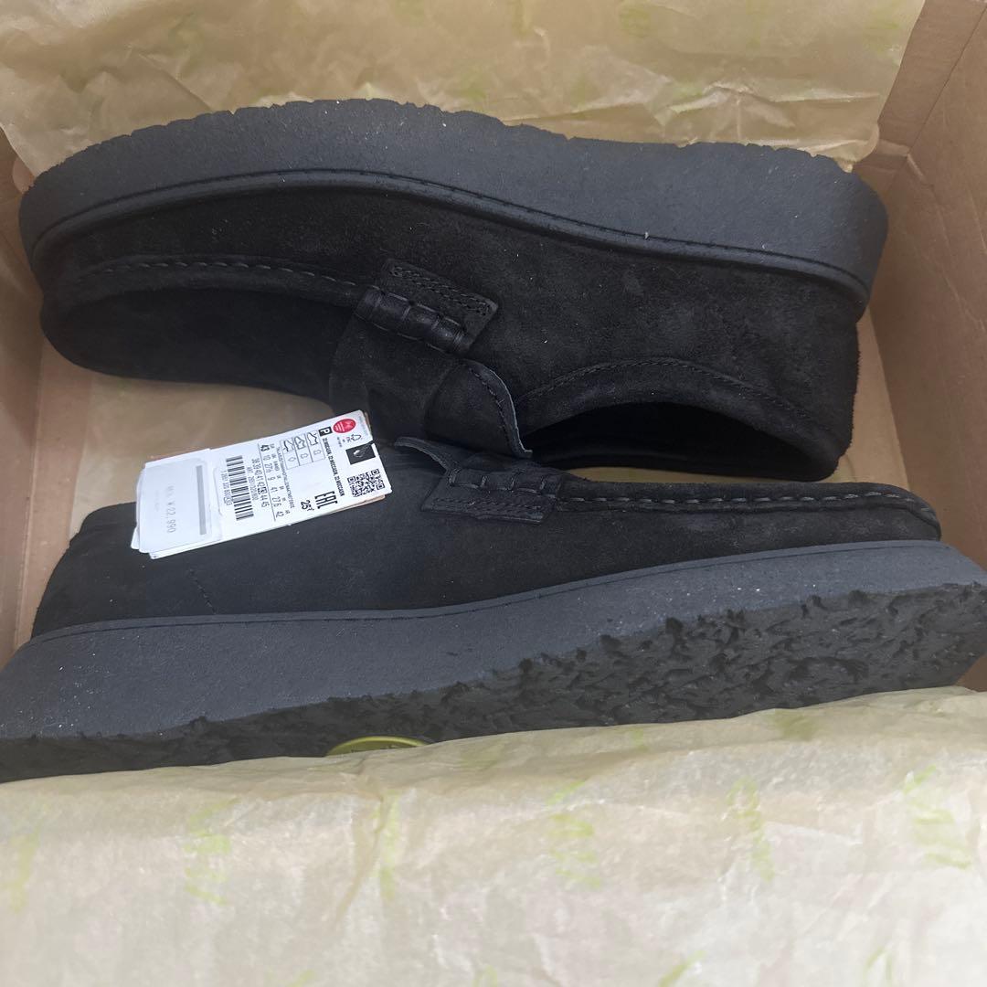 【新品未使用】CLARKS® × ZARA レザーローファー ブラック 43