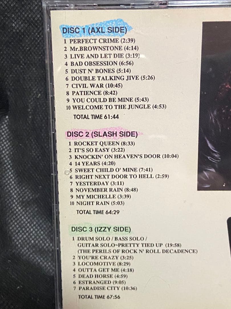 GUNS N' ROSES ガンズアンドローゼズ 1991年LAフォーラム CD