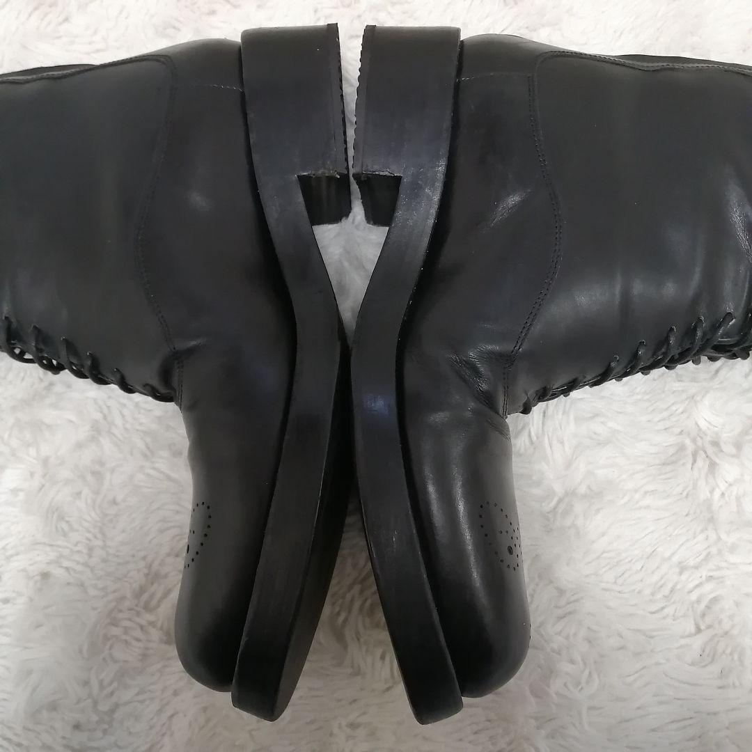 PRADA レースアップ ブーツ レザー ブラック