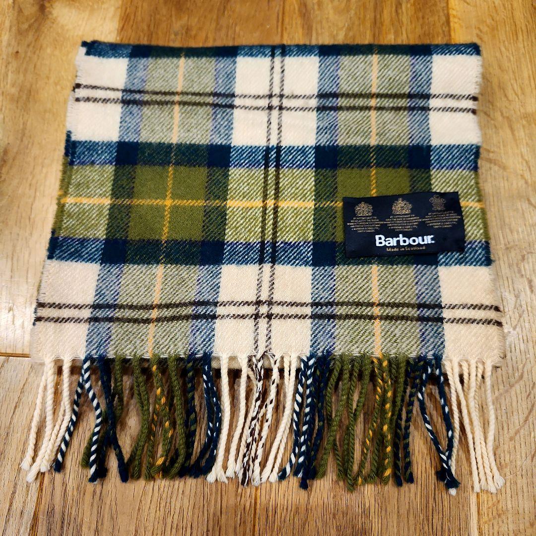 Barbour　バブアー　 チェック柄マフラー 　スコットランド製